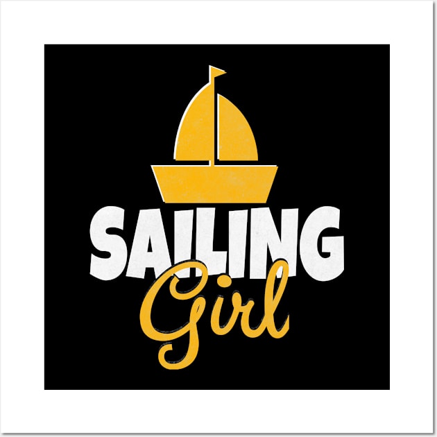 Sailing Girl Wall Art by Teesson